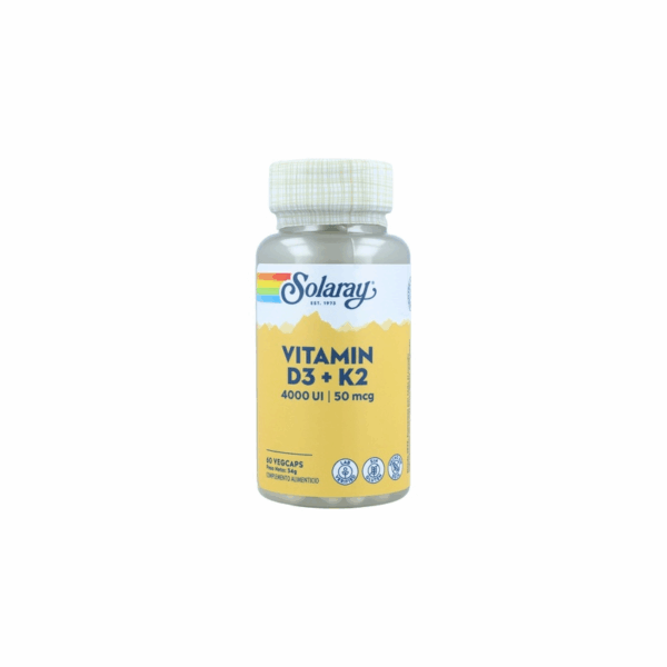 VITAMINA D3+K2 SOLARAY 60caps